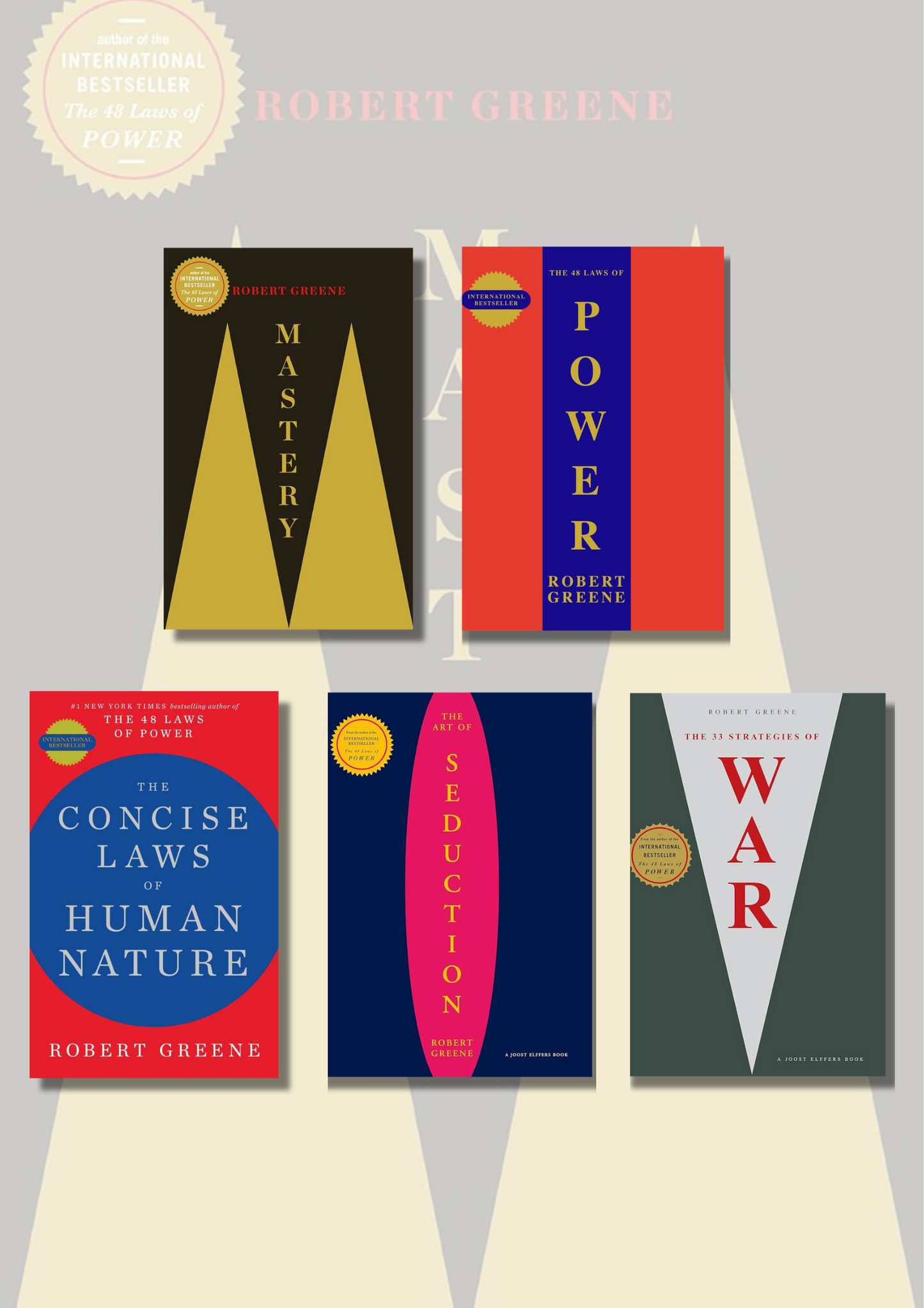 Combo Robert Greene (Concise version) summery : 5 Books