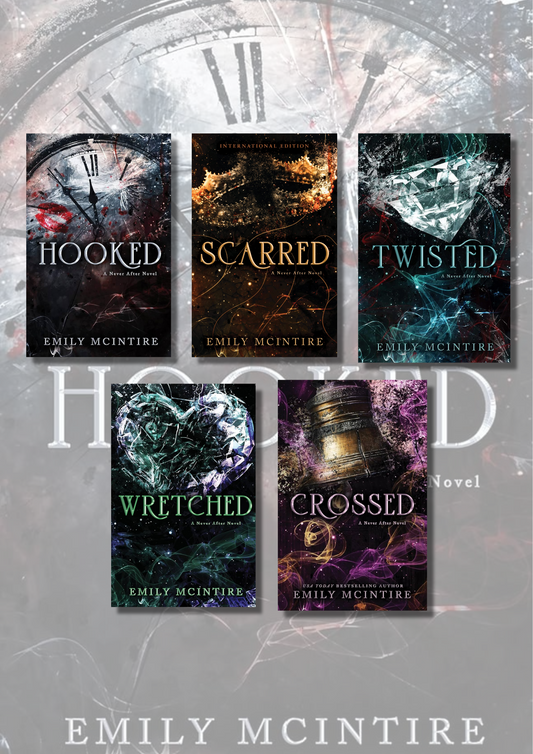 (Combo of 5) Hooked + Scarred + Wretched + Twisted + Crossed (Never After Series) by Emily Mcintire