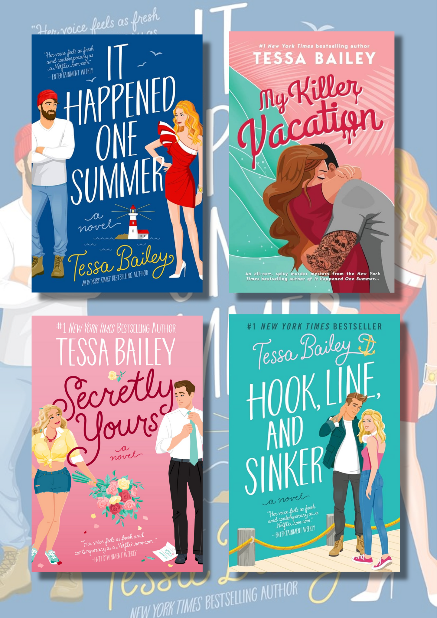(4 Books Combo) Tessa Bailey Books Combo (4 Books, Paperback)