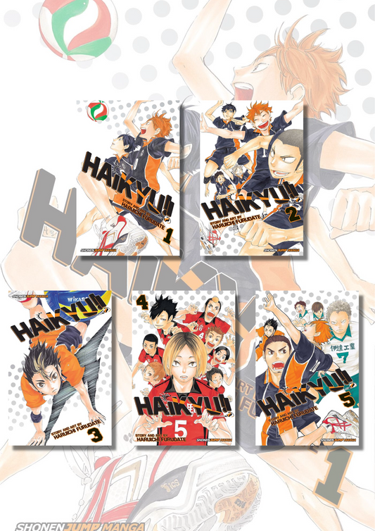 (Combo) Haikyu Manga Vol (1-5) Collection By Haruichi Furudate 5 Books Bundle (Paperback)